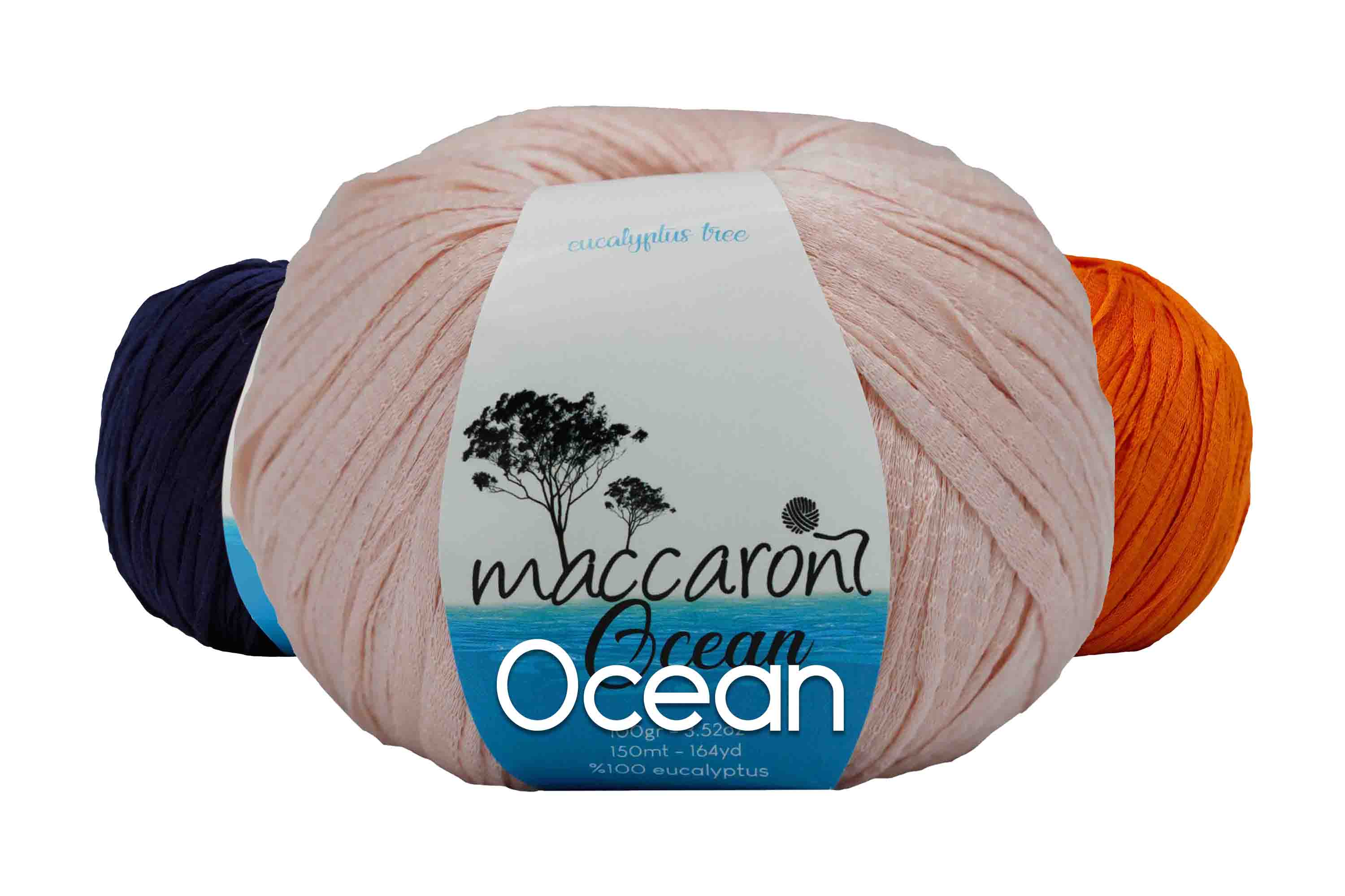 natural yarn ocean yarn Eucalyptus yarn maccaroni yarn